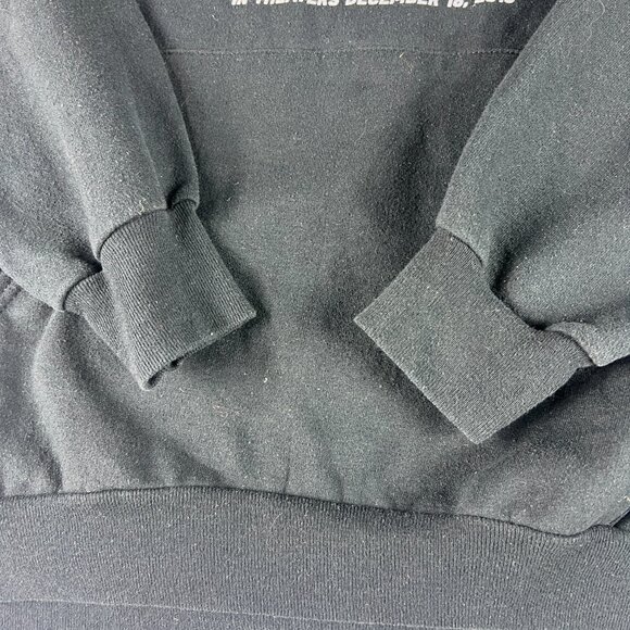 2015 Star Wars The Force Awakens Sweatshirt Adult Large Black Faded Hoodie Movie - Picture 2 of 15